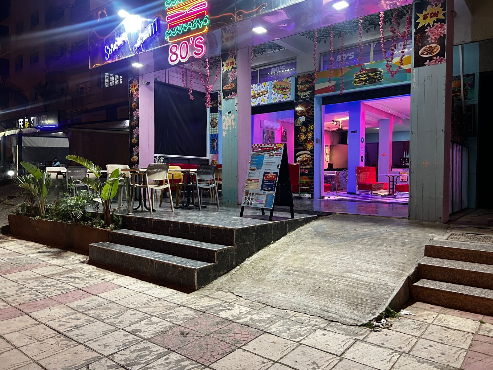 80's Restaurant déco mur